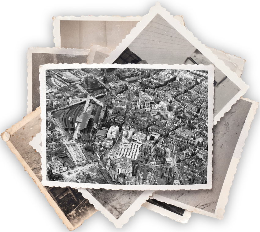 Aerial photo of Birmingham, England, 1946