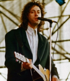 Bob Geldof performing at Live Aid